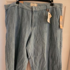 Rachel Roy Wide Leg Crop Jeans
